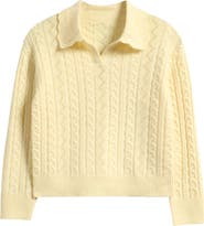 Freshman Kids' Cable Polo Sweater
