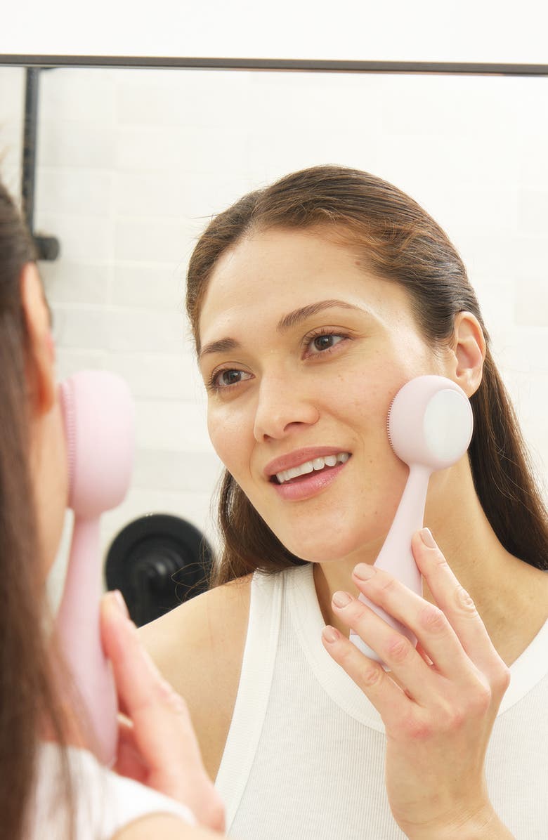 PMD Clean Pro White Jade Facial Cleansing & Massaging Device, Alternate, color, Cherry Blossom Pink