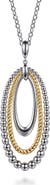 Gabriel & Co. Sterling Silver & 14K Gold Open Pendant Necklace