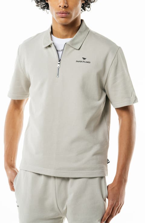 French Terry Quarter Zip Polo