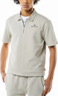 PAPER PLANES French Terry Quarter Zip Polo