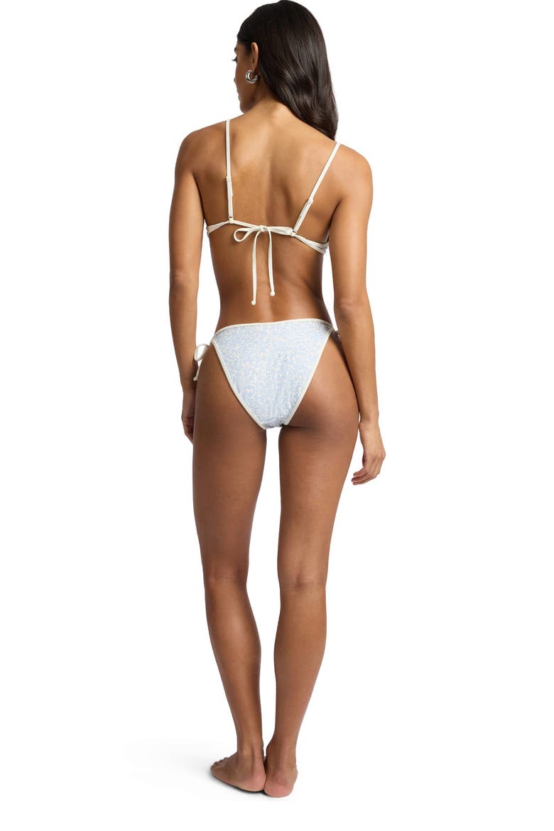 Aimee Adjustable Bikini Top, Alternate, color, Sky/Egret