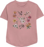 Lost Gods Women's Lost Gods Painted Flower Grid Graphic T-Shirt