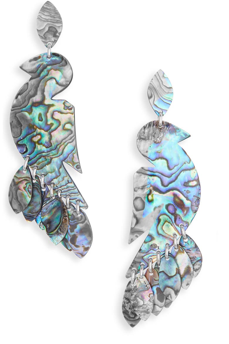 Ali Drop Earrings, Main, color, MULTICOLOR/ SILVER