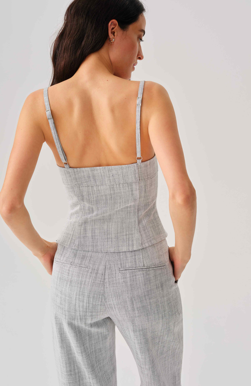 Leman Mercer Juliette Top In Gray