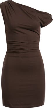 Reformation Belle One-Shoulder Knit Dress