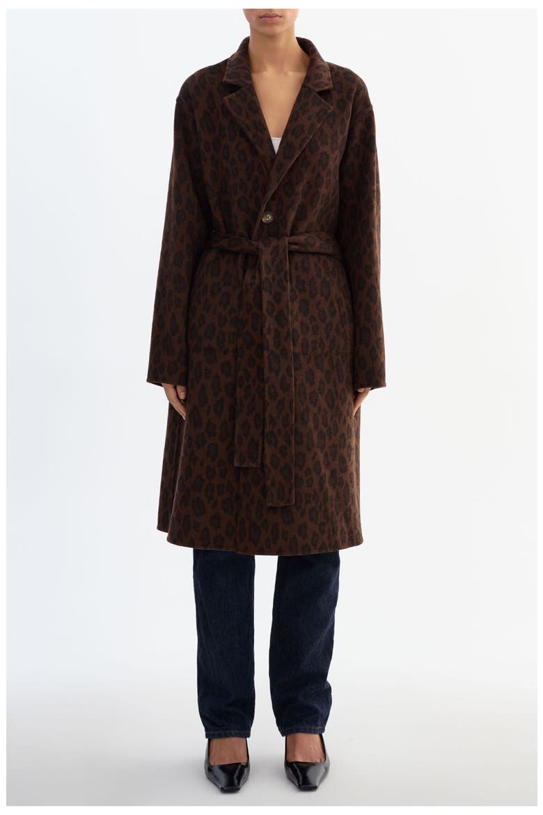 KATIE | Reversible Wool Coat, Alternate, color, Leopard