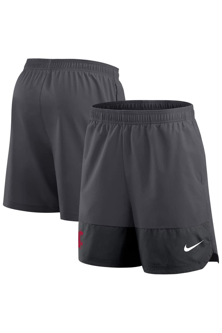 Men's Nike Anthracite Washington State Cougars 2025 Sideline Performance Shorts, Main, color, Anthracite
