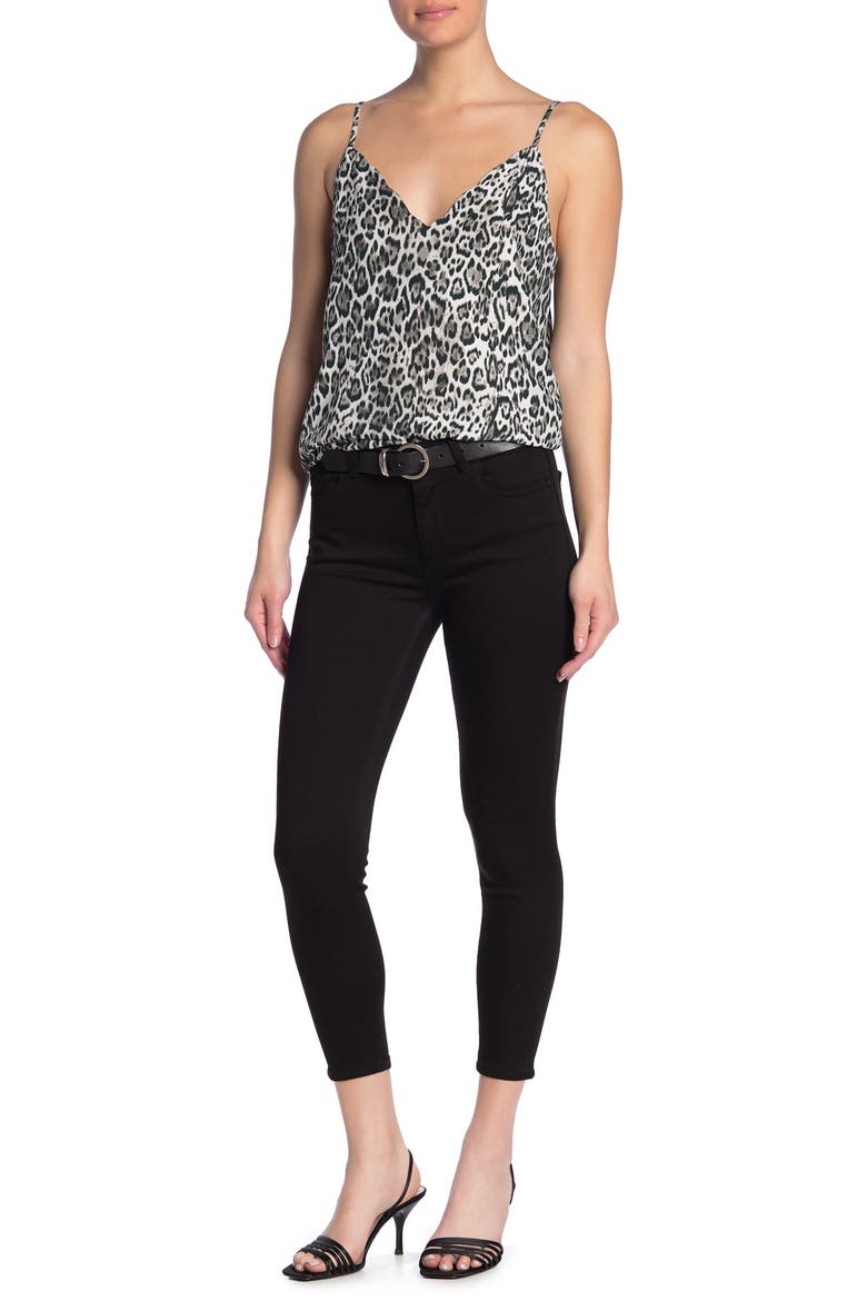Florence Petite Mid Rise Crop Skinny Jeans, Alternate, color, HAIL