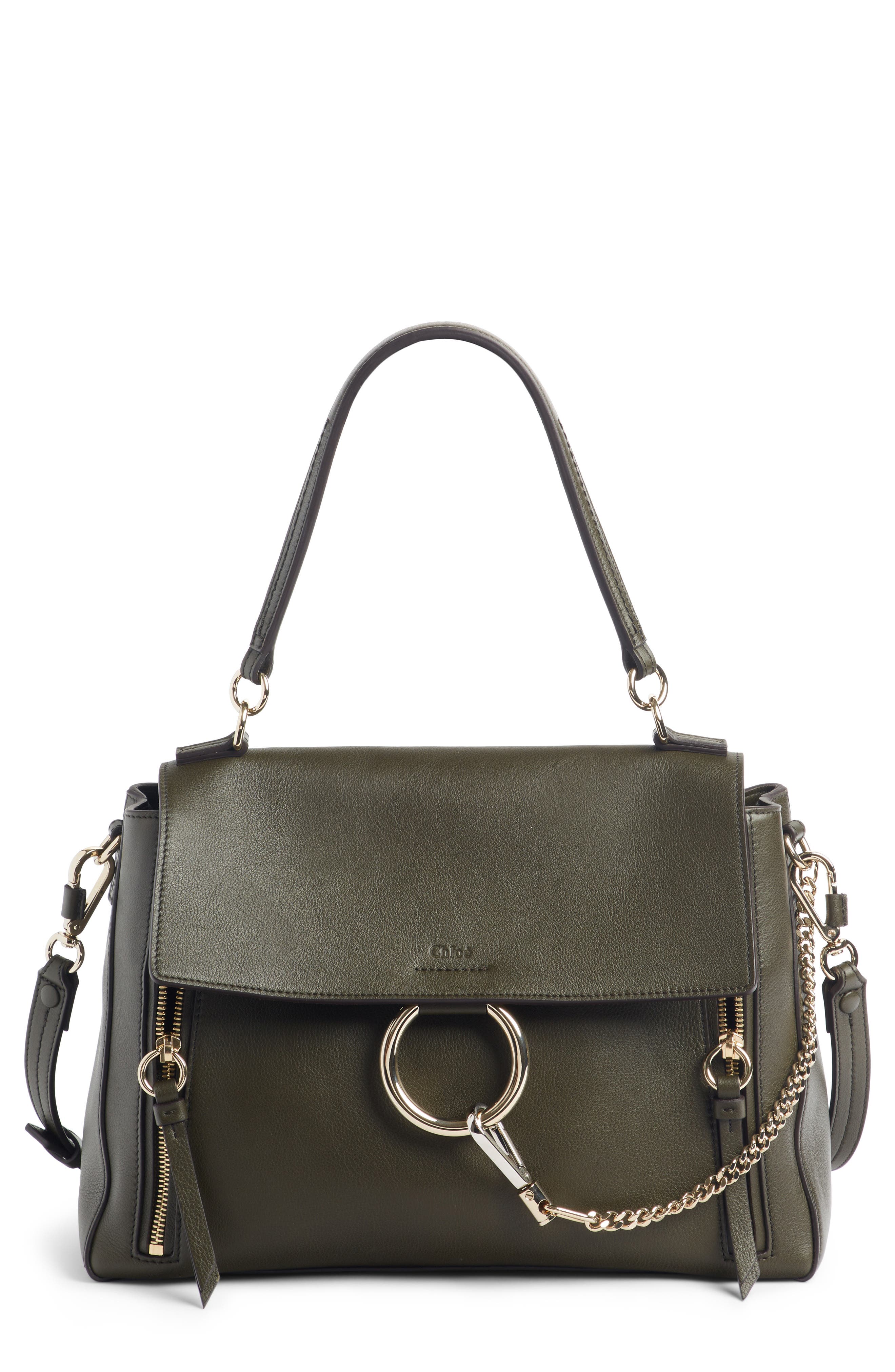 Chloé Medium Faye Leather Shoulder Bag, Main, color, 