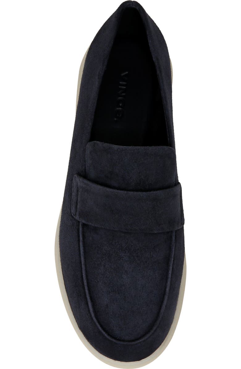 Vince Bigsur Moc Toe Loafer, Alternate, color, Blue Ink
