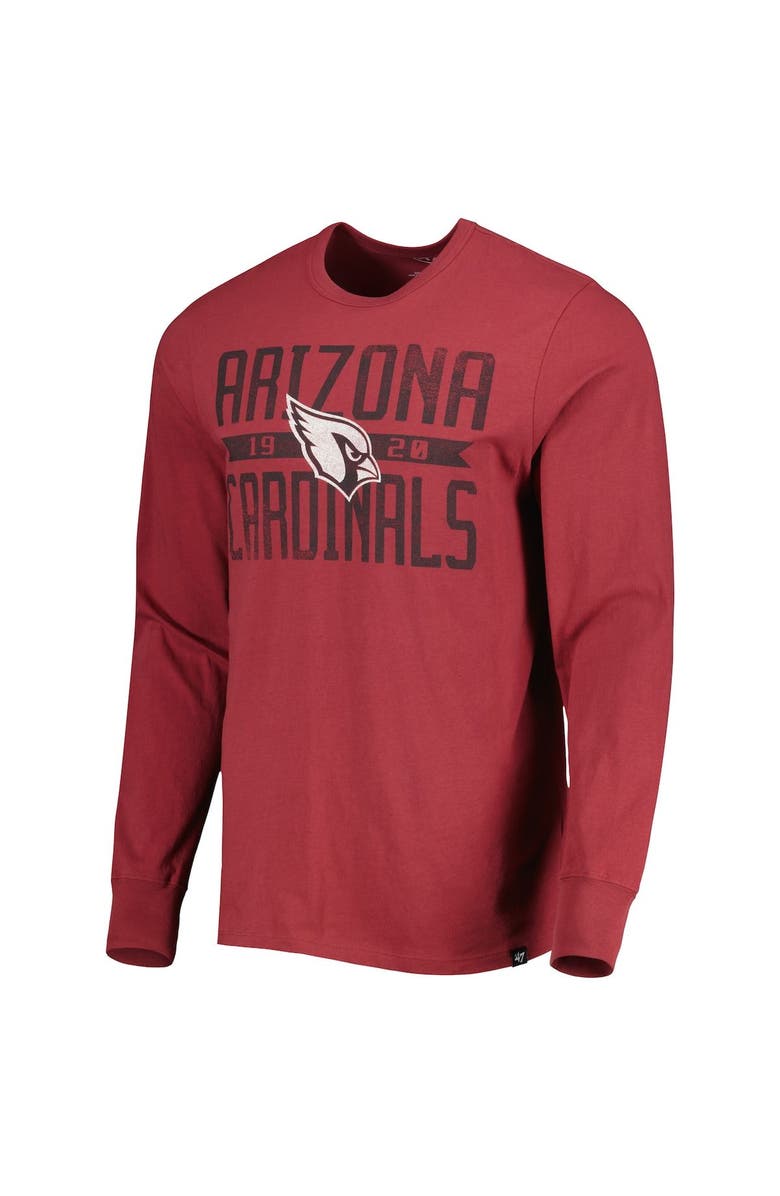 '47 Men's '47 Cardinal Arizona Cardinals Brand Wide Out Franklin Long Sleeve T-Shirt, Alternate, color, Cardinal
