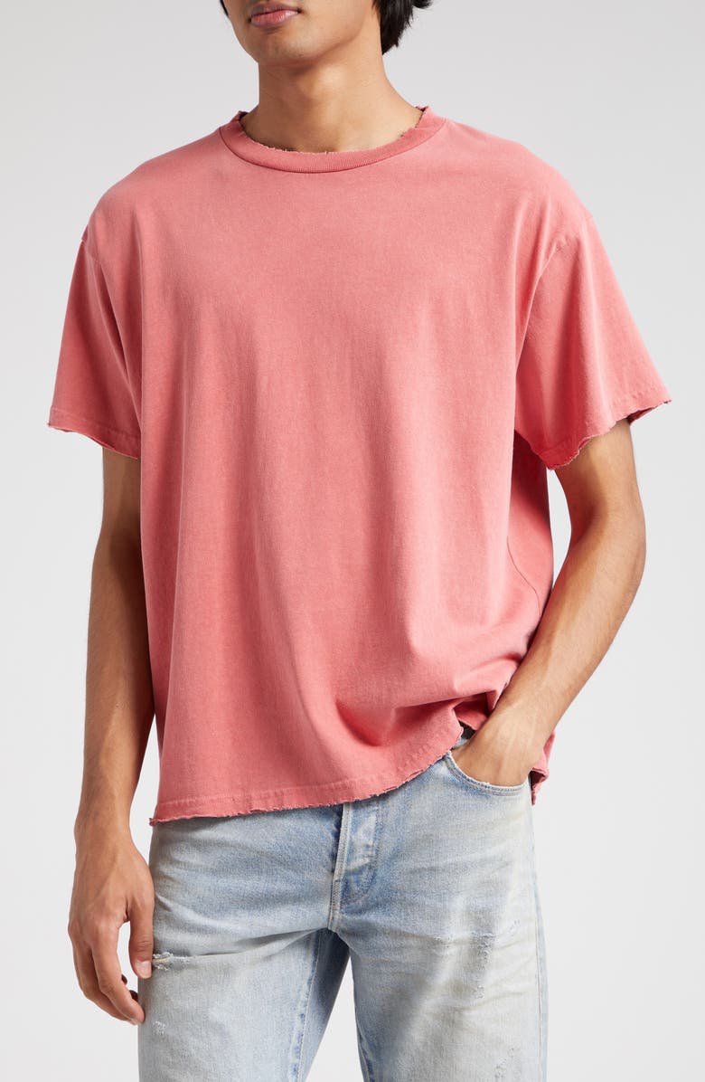 John Elliott Folsom Boxy Distressed T-Shirt, Main, color, 