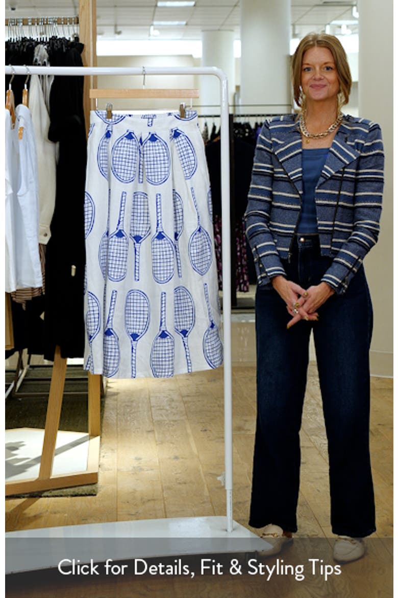 Verity Linen Midi Skirt video
