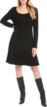 Karen Kane Erin Long Sleeve A-Line Sweater Dress