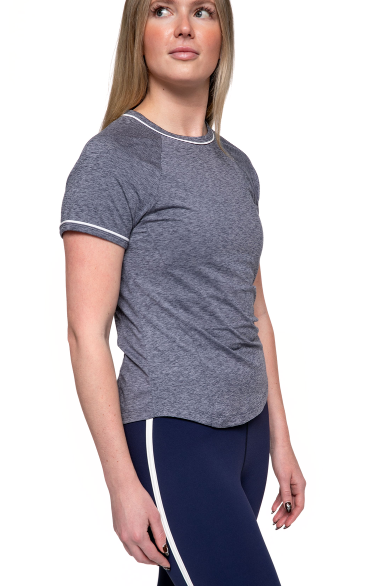 Active Peached Performance Top, Alternate, color, Peacoat