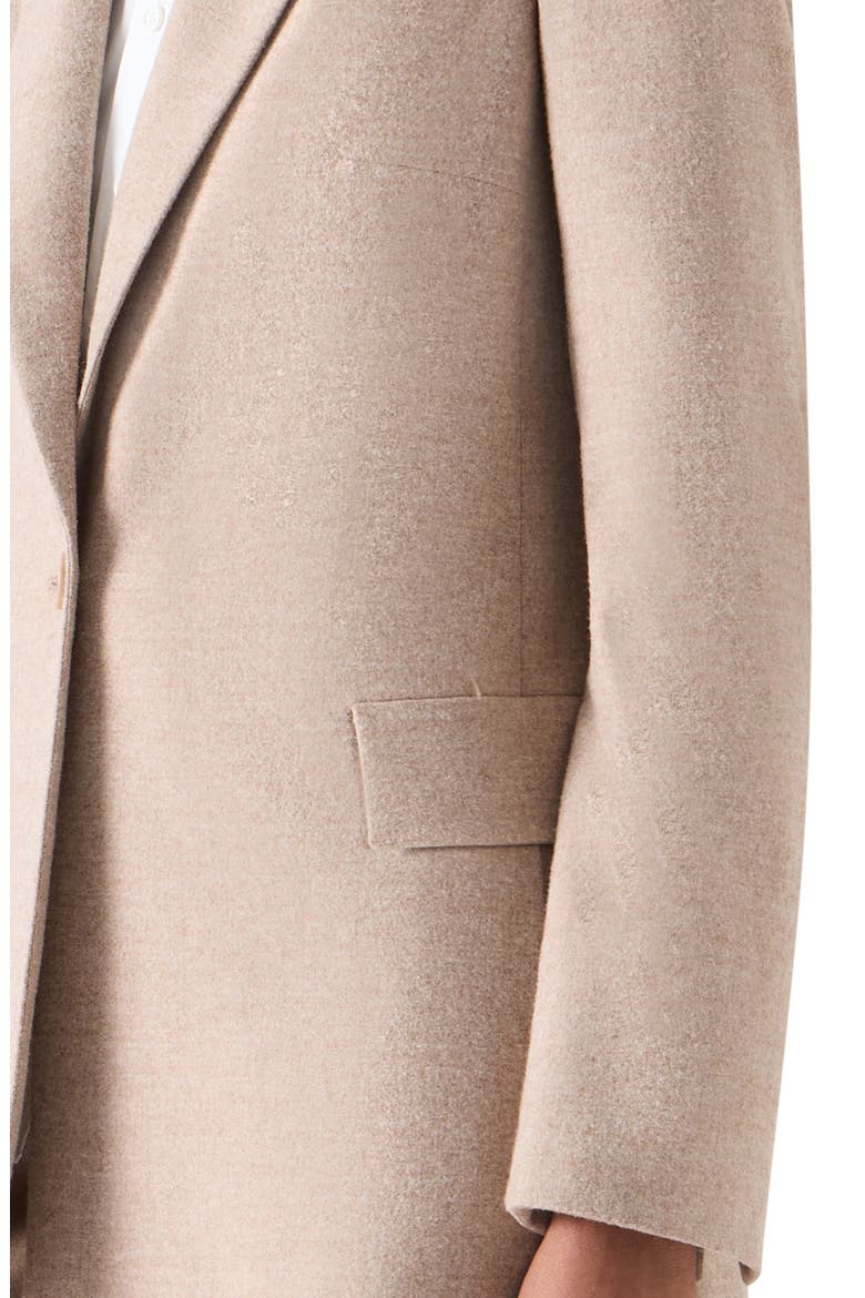 Wool Flannel Boyfriend Blazer, Alternate, color, CAMEL