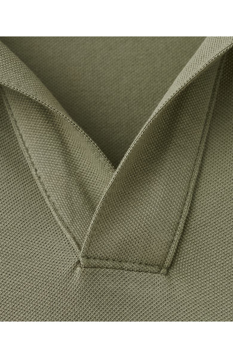 MANGO Slim Fit Johnny Collar Piqué Polo, Alternate, color, Dark Green