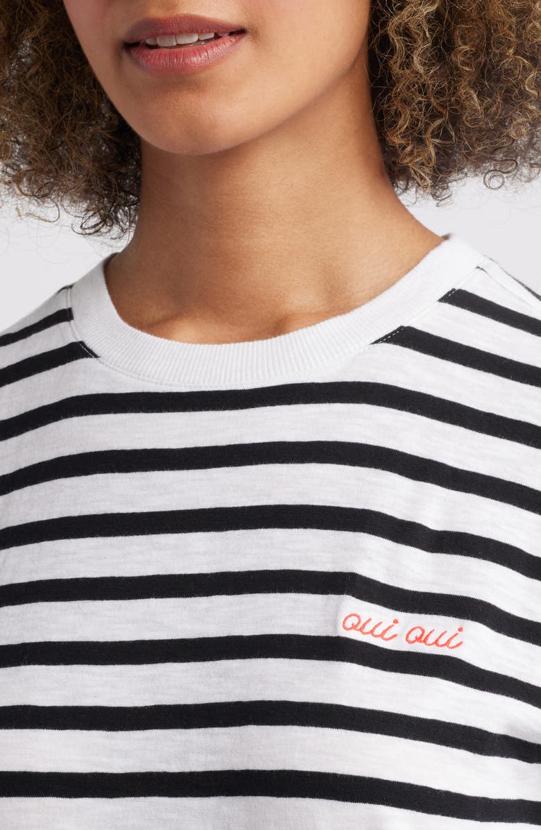 Caslon<sup>®</sup> Stripe Cotton Graphic T-Shirt, Alternate, color, 