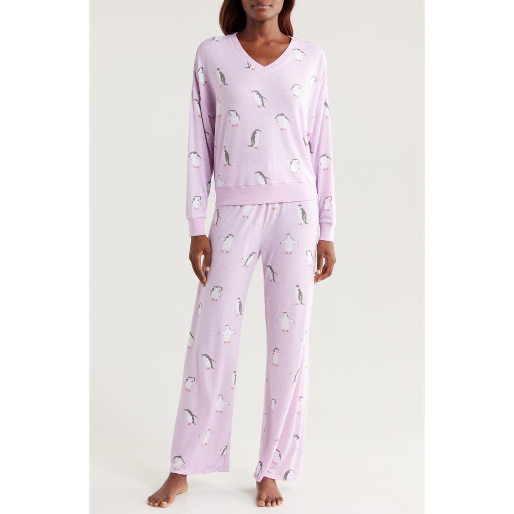 Honeydew Star Seeker Pajamas In Lavender Penguins