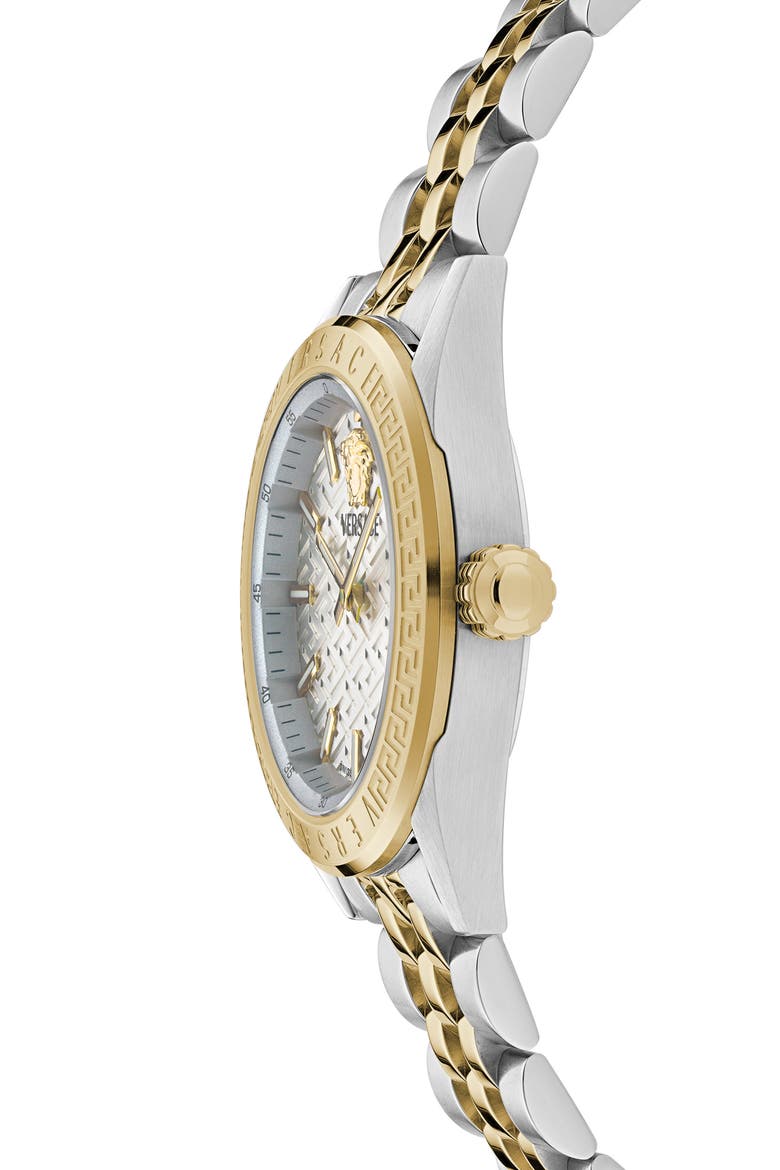 V-Code Two-Tone Bracelet Watch, 36mm, Alternate, color, TWO TONE