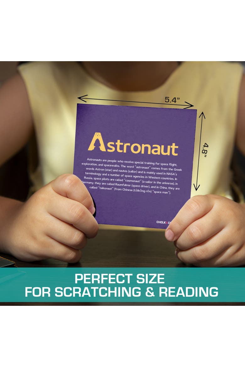 Scratch Art A to Z Space Adventure, Alternate, color, No Color