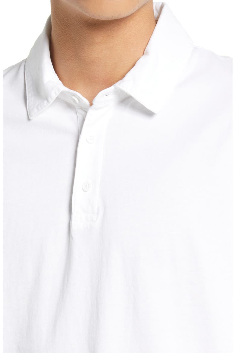 Garment Dyed Long Sleeve Polo, Alternate, color, WASHED OFF WHITE