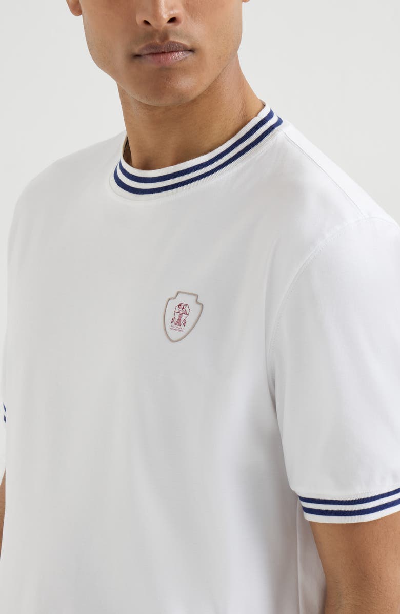 Brunello Cucinelli Jersey T-shirt, Alternate, color, White