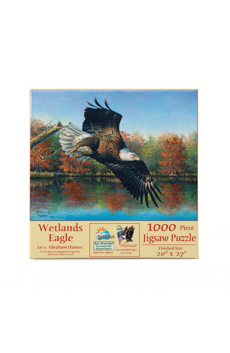 Sunsout Wetlands Eagle 1000 piece Jigsaw Puzzle for Adults, Alternate, color, Multicolor