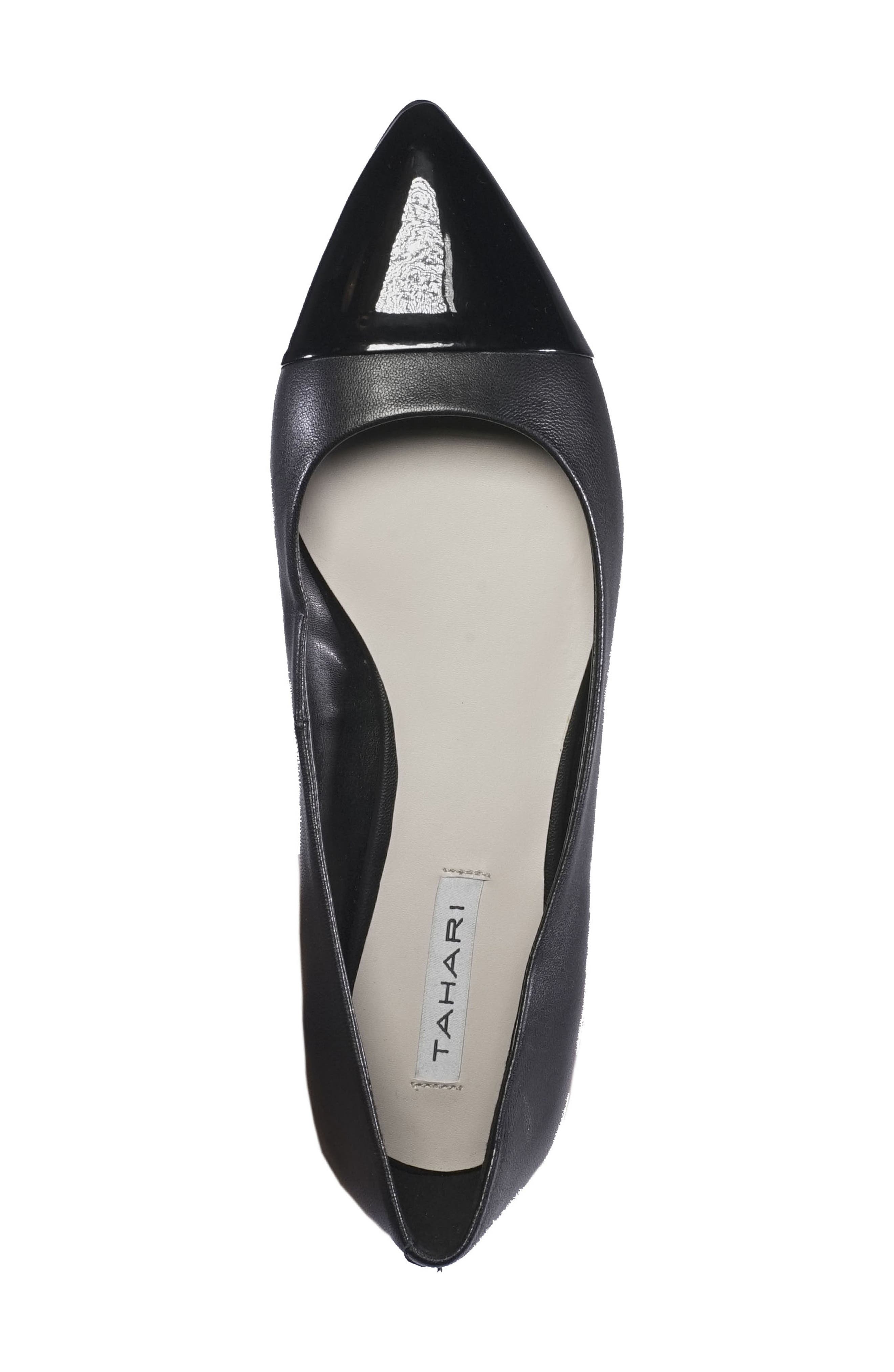 T Tahari Tahari Okalani Cap Toe Skimmer Flat, Alternate, color, 