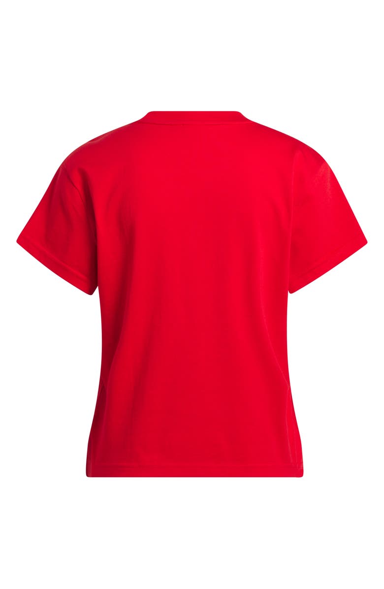 adidas Slim Fit Graphic T-Shirt, Alternate, color, Better Scarlet