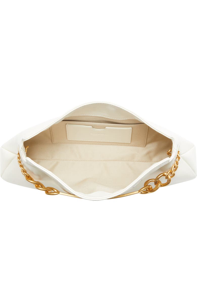 Balmain 1945 Soft Crinkled Leather Clutch, Alternate, color,