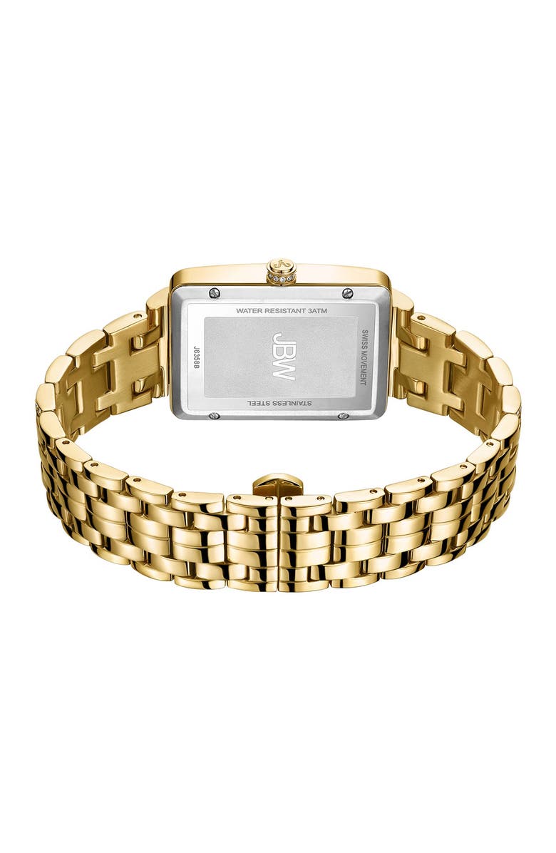 JBW Mink Diamond Bracelet Watch, 28mm, Alternate, color, Gold