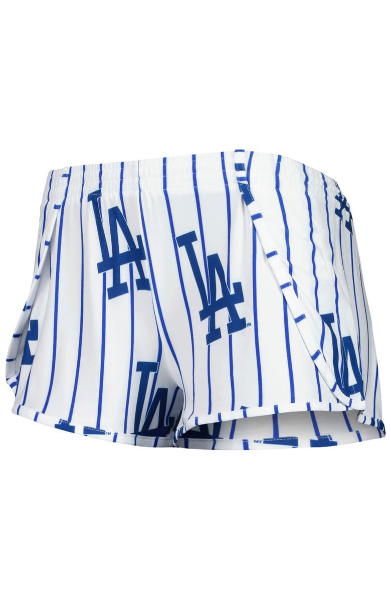 CONCEPTS SPORT Women's Concepts Sport White Los Angeles Dodgers Reel Allover Print Tank Top & Shorts Sleep Set, Alternate, color, 