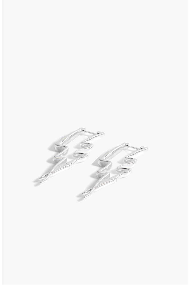 Maxi Lightning Earrings In Silver, Alternate, color, Silver