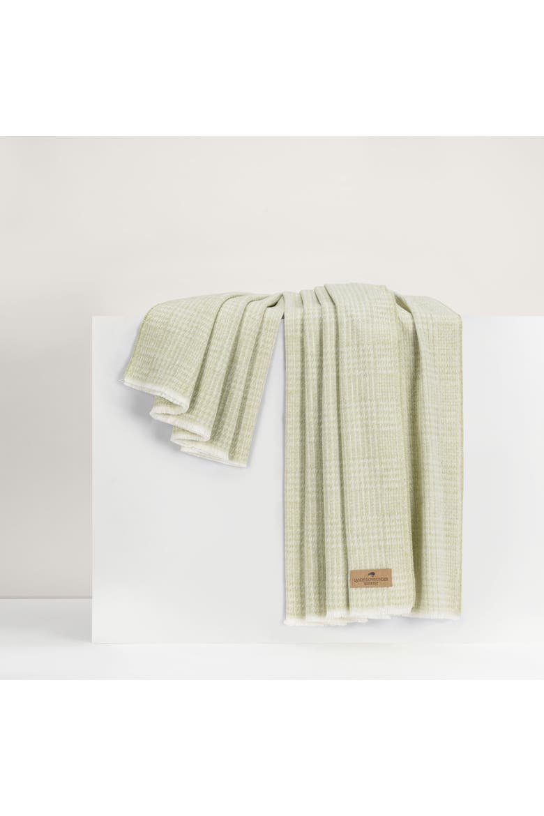 Sutton Plaid Throw, Main, color, White Sage
