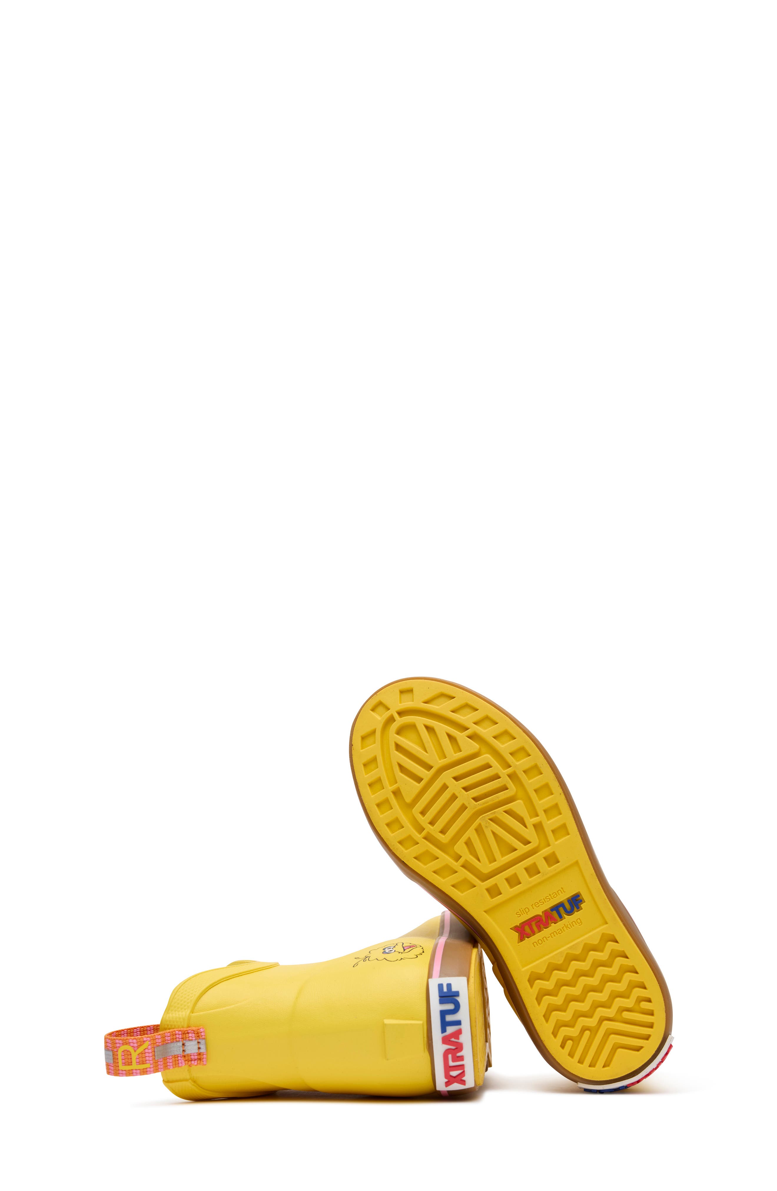 XTRATUF Kids' Sesame Street<sup>®</sup> Ankle Deck Waterproof Boot, Alternate, color, Big Bird Yellow