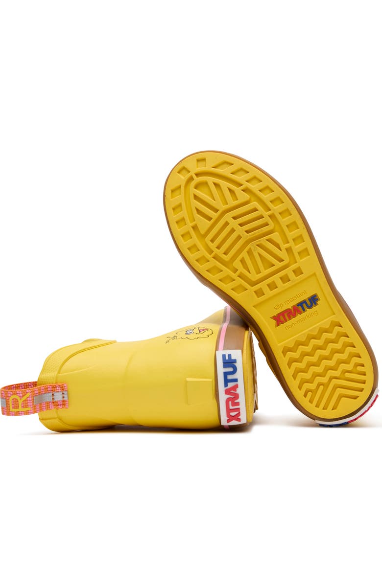 XTRATUF Kids' Sesame Street<sup>®</sup> Ankle Deck Waterproof Boot, Alternate, color, Big Bird Yellow