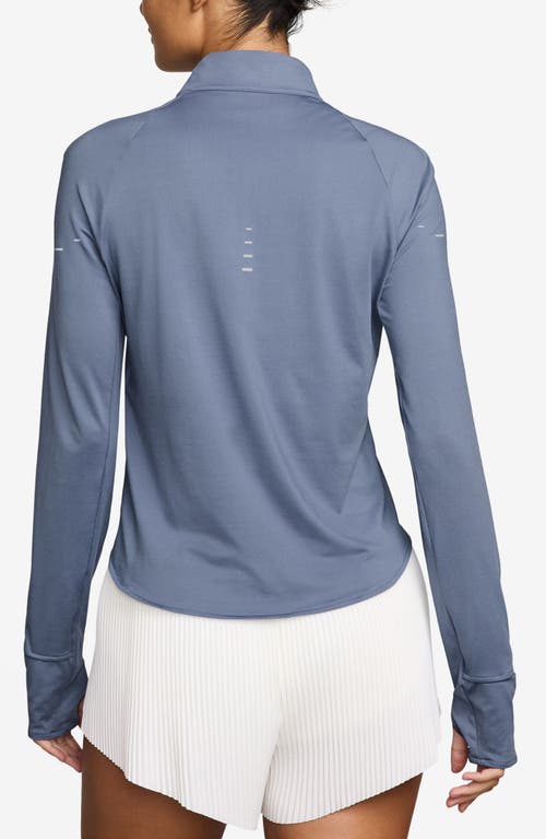 Nike Swift Dri-fit Uv Half Zip Running Top In Animal Print