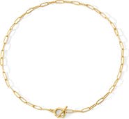 Mint & Lily Toggle Clasp Paperclip Chain Necklace