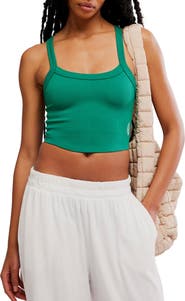 Free People FP Movement All Clear Rib Crop Camisole