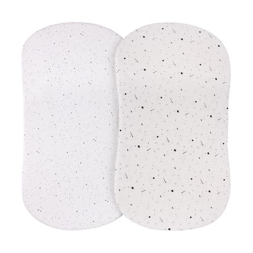 Bassinet Sheets Baby Fitted Bassinet Sheet 2 Pack In Black & White Celestial