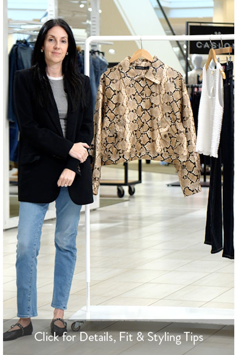 Angel Faux Snakeskin Jacket video