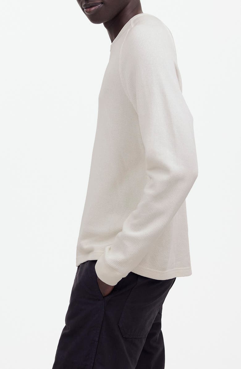 Madewell Textured Long Sleeve T-Shirt, Alternate, color, Lighthouse