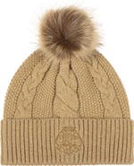 Lauren Ralph Lauren metallic direct embroidery cable hat