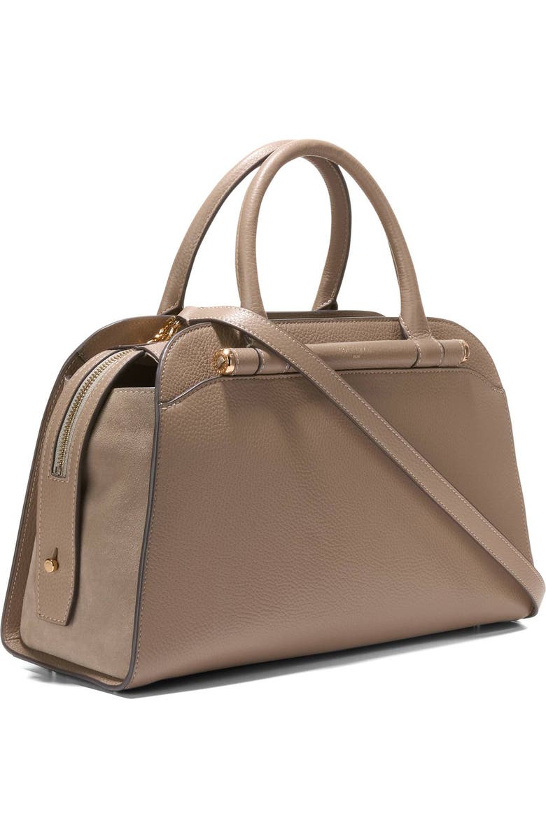 Cole Haan Medium Catherine Leather Satchel, Alternate, color, Irish Coffee