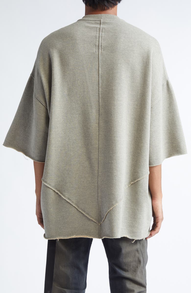 Rick Owens DRKSHDW Tommy Oversized Seam Detail T-Shirt, Alternate, color, Melange Grey