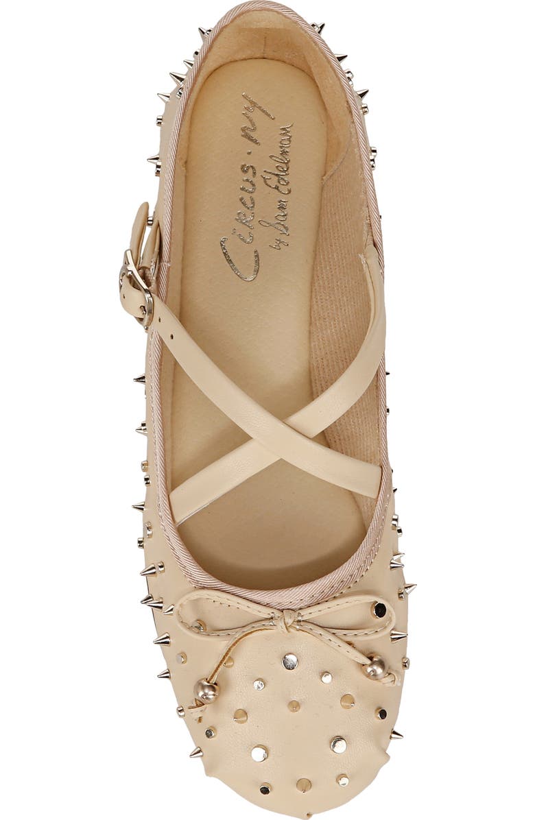 Circus NY by Sam Edelman Zuri Stud Mary Jane Flat, Alternate, color, Eggshell