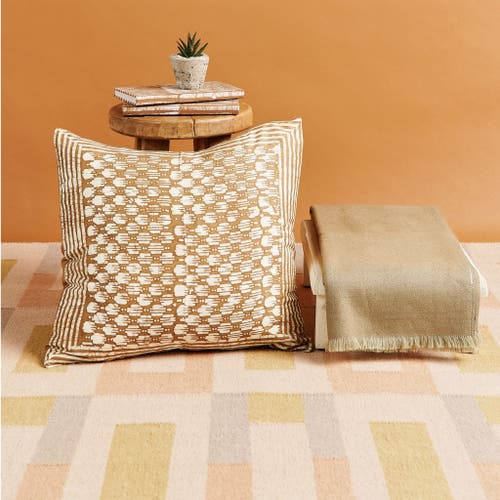 Studio Variously Haze Merino Handloom Throw In Neutral