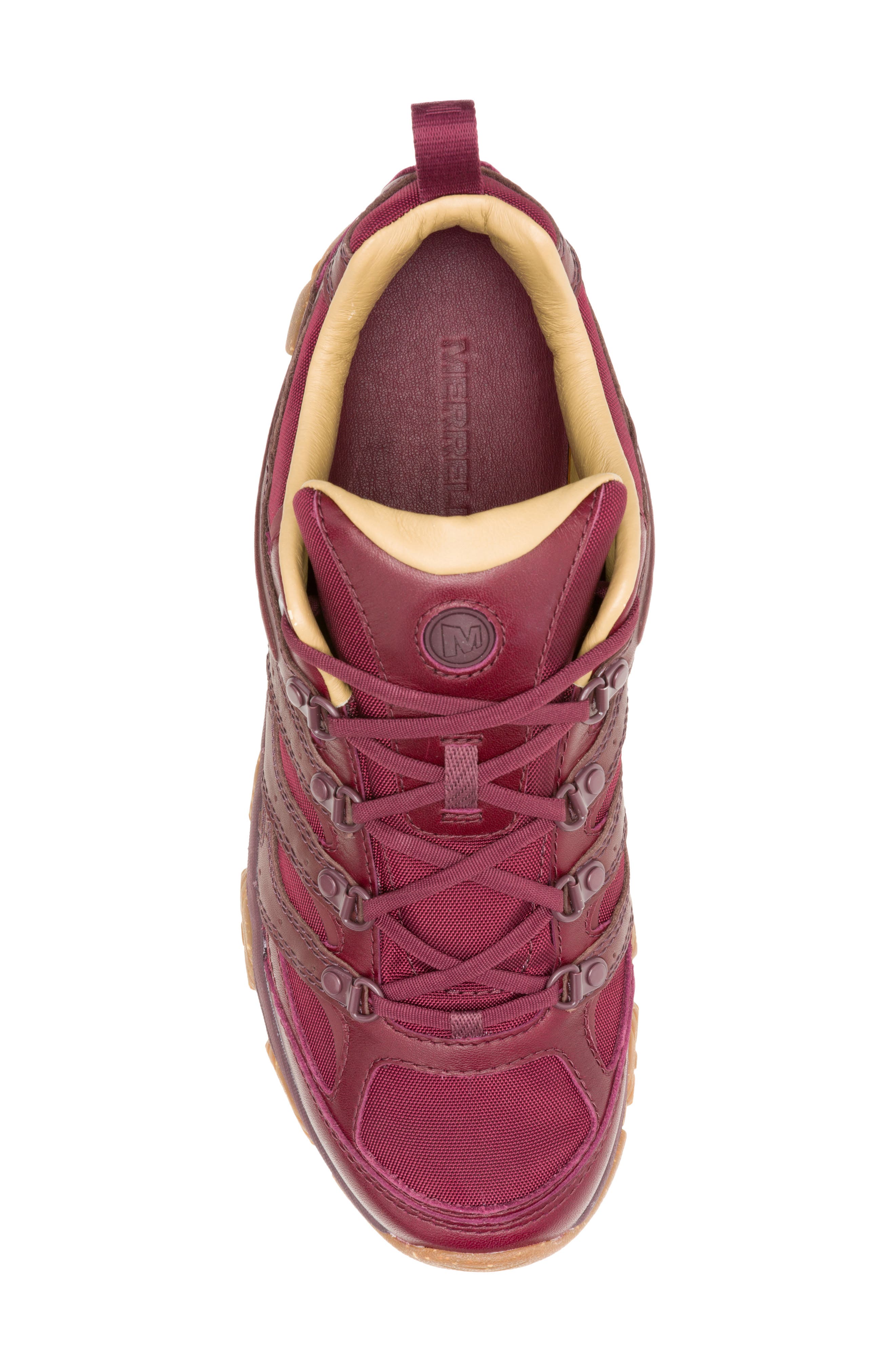 Moab 3 Luxe Leather Hiking Shoe, Alternate, color, VINO